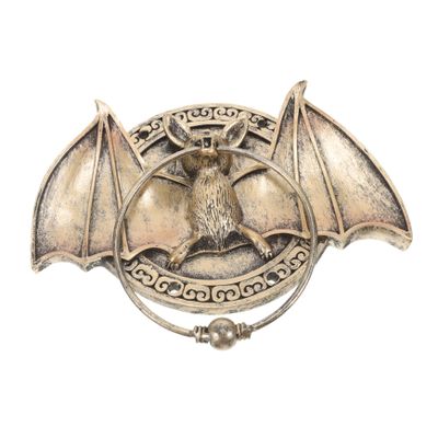 Resin Decorative Bat Door Knocker for Halloween Parties and Homes