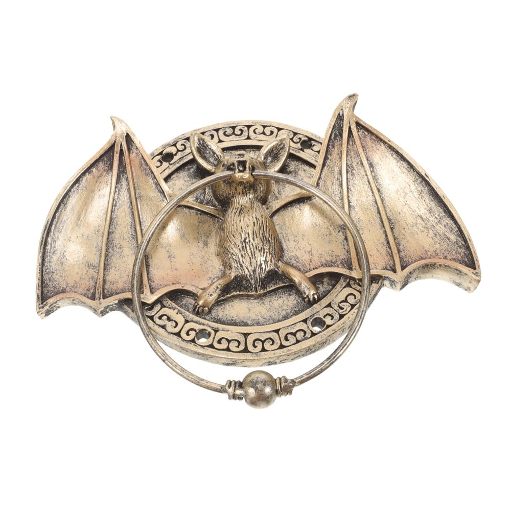 Resin Decorative Bat Door Knocker for Halloween Parties and Homes