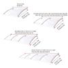 ASDQWER Curved Door Canopy with Polycarbonate Panel, 45 x 150 cm view 2