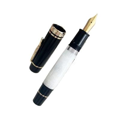 NVVVNX Large-Piston Fountain Pen, Orange, No. 6/8 EF/F/M, Hard-Rubber Nib, Copper Texture (01, Nib Only)