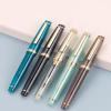 OFWAX Fountain Pen, Transparent Plastic, Twist-Action, Fine (F), Black view 2