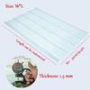 Clear Corrugated Polycarbonate Roofing Sheets, Flame-Retardant, Cuttable, 12-Pack, 35 × 43 in view 2
