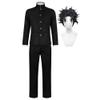Zhongkaihua Okarun/Takakura Ken Anime Cosplay Costume for Men, Black High School Uniform Jacket and Pants Set with Wig and Glasses view 1