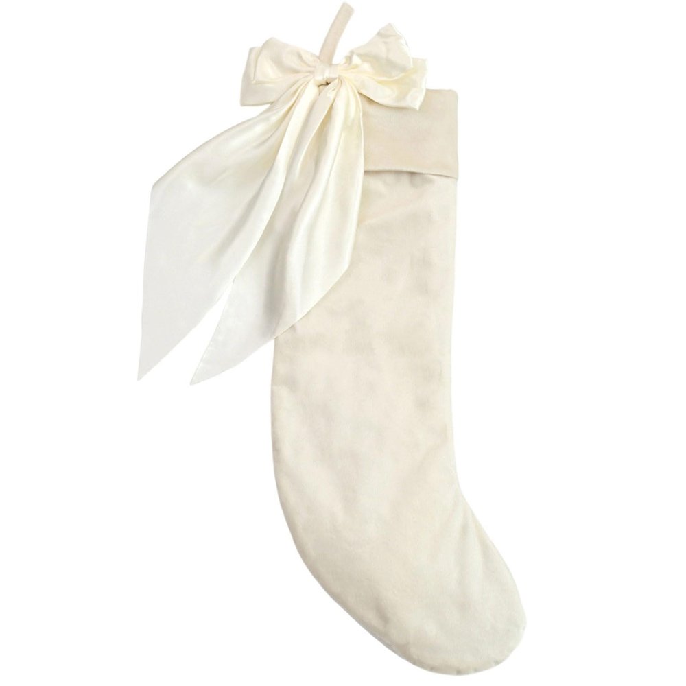 FIRSTXIU Christmas Stockings with Bows, Hanging Holiday Decorations