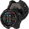Protective Case for Garmin Quatix 8 51 mm, Screen Protector, Flexible TPU, Black and Red view 3