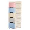 Bathroom Storage Cabinet, Slim Vertical Organizer with Wheels view 1