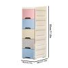 Bathroom Storage Cabinet, Slim Vertical Organizer with Wheels view 2