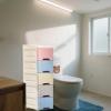Bathroom Storage Cabinet, Slim Vertical Organizer with Wheels view 3