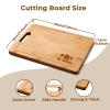 Engraved "Mr and Mrs" Cutting Board, Personalized Bamboo Board, Anniversary Gift for Couples, Housewarming Parties and Newlyweds view 2