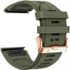 YUXUAN QuickFit 20mm Replacement Band for Garmin Fenix 8 43mm, 7S, 6S, 5S and More, Olive Green view 1