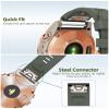 YUXUAN QuickFit 20mm Replacement Band for Garmin Fenix 8 43mm, 7S, 6S, 5S and More, Olive Green view 2