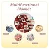 HiHELLOH Valentine's Day Red Plaid Throw Blanket view 3
