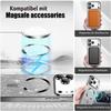Misscase Magnetic Case Compatible with iPhone 17 Pro Max, Glitter Gradient TPU, Camera Lens Protection, MagSafe Compatible, Silver view 2