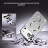 Misscase Magnetic Case Compatible with iPhone 17 Pro Max, Glitter Gradient TPU, Camera Lens Protection, MagSafe Compatible, Silver view 3