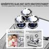 Misscase Magnetic Case Compatible with iPhone 17 Pro Max, Glitter Gradient TPU, Camera Lens Protection, MagSafe Compatible, Silver view 4