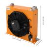 Hydraulic Cooler Hydraulic Air Cooler Air-Cooled Cooler, Yellow view 2