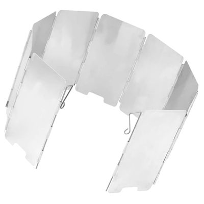 Milisten Windshield for Camping Stoves and Burners with Carry Bag and Drawstring, Foldable, Lightweight and Portable