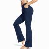 Women's 3/4 Stretch-Waist Casual Pants, Navy, XL view 3