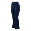 Women's 3/4 Stretch-Waist Casual Pants, Navy, XL view 4