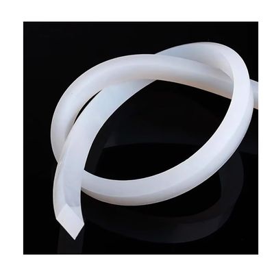 1 m White Square Silicone Rubber Sealing Strip, High-Temperature Resistant, 60A Hardness, 3 x 40 mm
