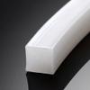 1 m White Square Silicone Rubber Sealing Strip, High-Temperature Resistant, 60A Hardness, 3 x 40 mm view 3