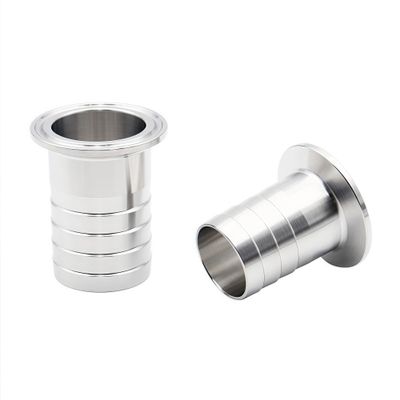 Tri-Clamp Hose Barb, OD 8/10/12/14/16/19/25 mm, 304 Stainless Steel, Ferrule OD 50.5/64 mm