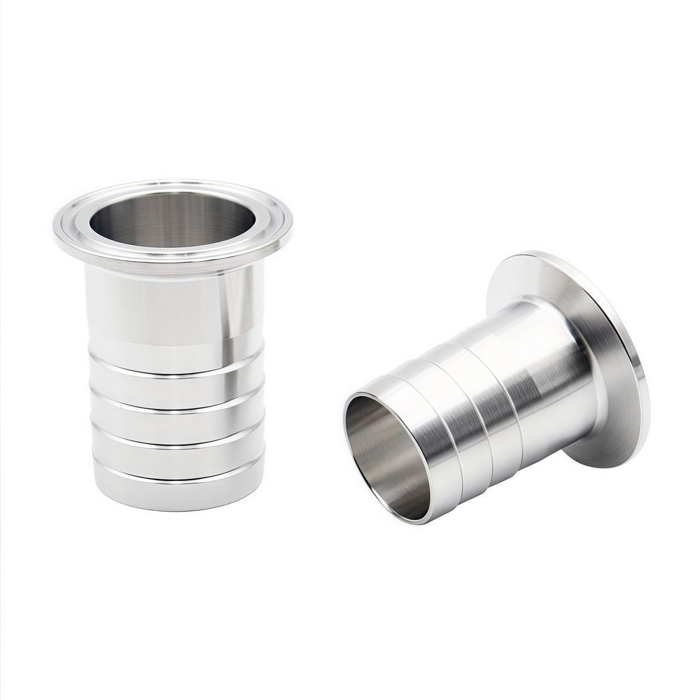 Tri-Clamp Hose Barb, OD 8/10/12/14/16/19/25 mm, 304 Stainless Steel, Ferrule OD 50.5/64 mm