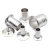 Tri-Clamp Hose Barb, OD 8/10/12/14/16/19/25 mm, 304 Stainless Steel, Ferrule OD 50.5/64 mm view 2