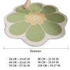 Surwin Non-Slip Shower Mat, Four-Leaf Clover PVC Loofah Bath Mat, Pink, 60 cm view 3