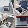 QHZYMX Aluminum Alloy Roof Hatch Shaft Cover, Theft-Resistant Reinforced Customizable Safety Cover for Roof Access (L 65 cm, W 95 cm) view 2