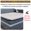 QHZYMX Aluminum Alloy Roof Hatch Shaft Cover, Theft-Resistant Reinforced Customizable Safety Cover for Roof Access (L 65 cm, W 95 cm) view 3