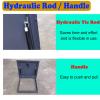 QHZYMX Aluminum Alloy Roof Hatch Shaft Cover, Theft-Resistant Reinforced Customizable Safety Cover for Roof Access (L 65 cm, W 95 cm) view 4