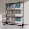 Fabric Sample Stand with Height-Adjustable Crossbar, for Fabrics, Curtain Samples, Film Rolls and Tablecloth Rolls (Black/2.155 x 180 cm) view 2