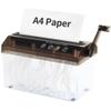 Zymoplas Paper Shredder for Home and Home Office, for Receipts, Paper and Card Stock, Great Britain, Black, 27.5 × 11.5 × 14 cm view 2