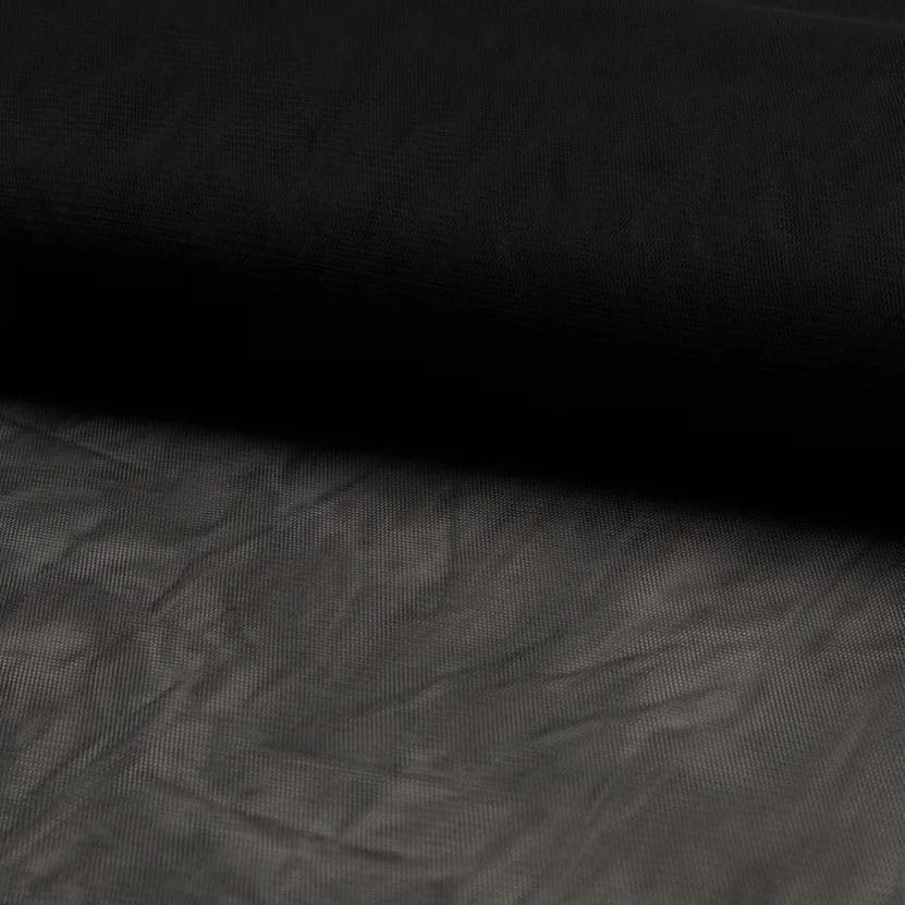 Soft Tulle Fabric by the Meter, Black 569