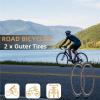 ZXCLTR 700x38c (40-622) Pair Road Bike Commuter Tires | 1 mm Puncture Protection | 60 TPI view 3