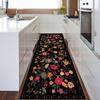 Mogetal Floral Runner Rug, Black and Multicolor, 80 x 180 cm view 4