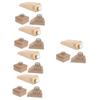 Housoutil 15-Piece Wooden Sanding Block Set, Square, Chamfered and Wedge-Shaped view 1