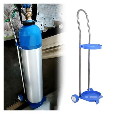 Portable Gas Cylinder Cart with Wheels, Heavy-Duty Trolley for Easy Indoor and Outdoor Transport
