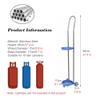 Portable Gas Cylinder Cart with Wheels, Heavy-Duty Trolley for Easy Indoor and Outdoor Transport view 2