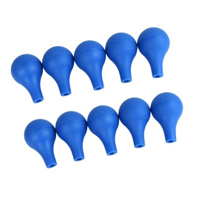 10-Pack Rubber Dropper Bulbs for Pipettes