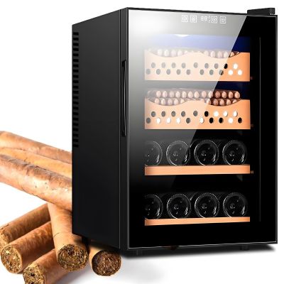 Electric Cigar Cabinet Humidor, 50 L, Up to 300 Cigars (B)