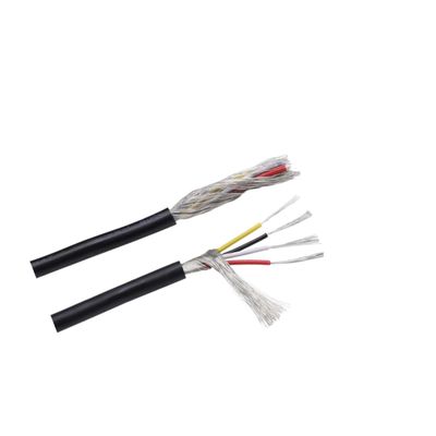 Shielded 2-Core, 4-Core PVC-Insulated Audio Speaker/Headphone Control Cable, 10 m, 30 AWG, UL2547 Certified, 1 pc (Black, 10M-30AWG, 3 Cores)