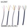 Shielded 2-Core, 4-Core PVC-Insulated Audio Speaker/Headphone Control Cable, 10 m, 30 AWG, UL2547 Certified, 1 pc (Black, 10M-30AWG, 3 Cores) view 2