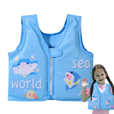 Kids' Swim Vest with Secure Buoyancy and Cartoon Design