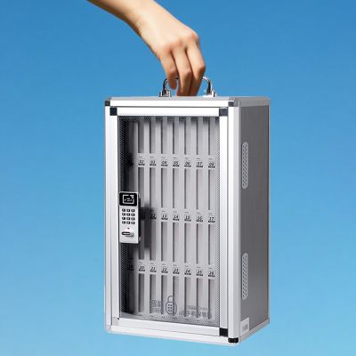 UrbanUp Mobile Phone Storage Cabinet with Digital Lock, 36 Slots