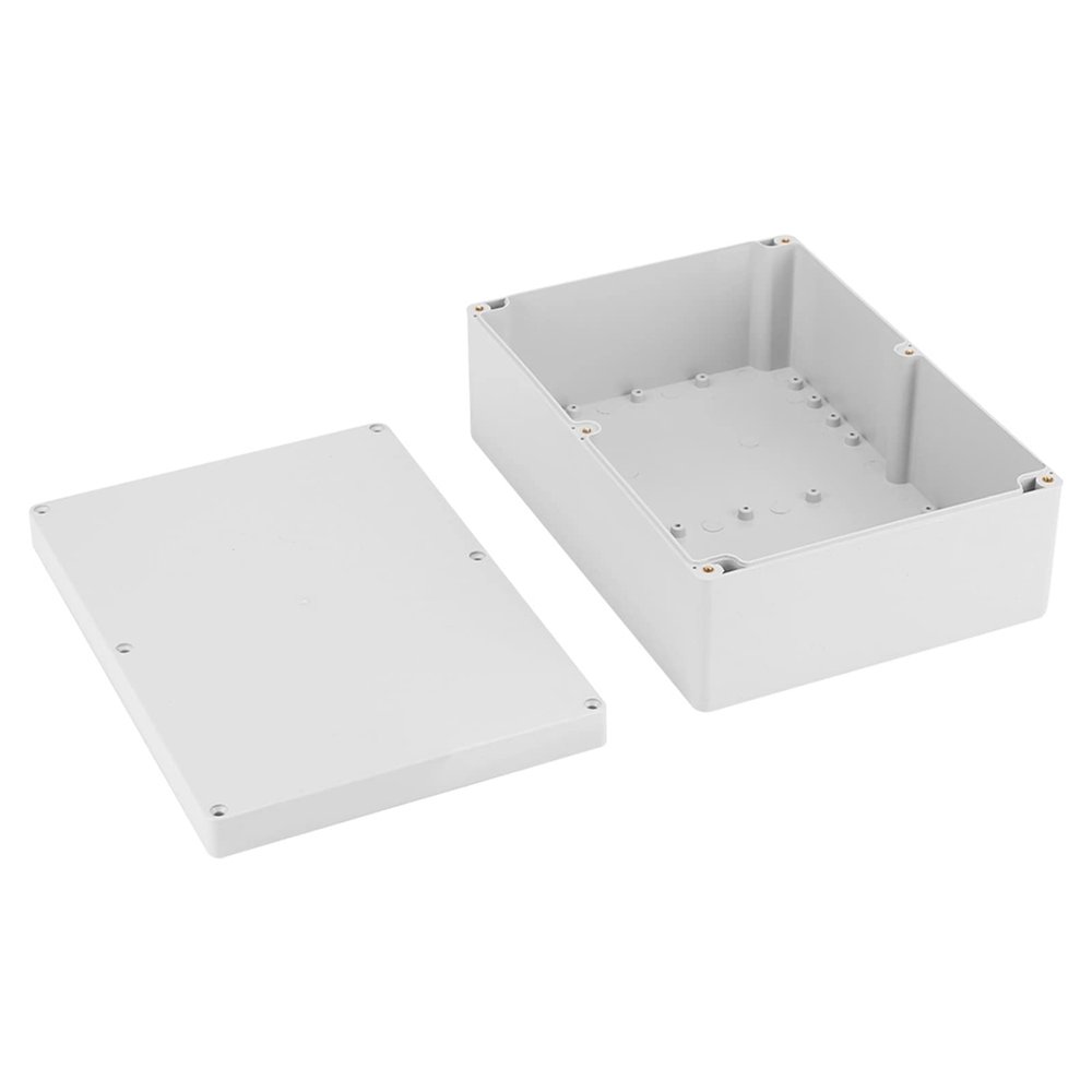Pretfy 263 x 185 x 95 mm Waterproof White Plastic Project Enclosure Junction Box