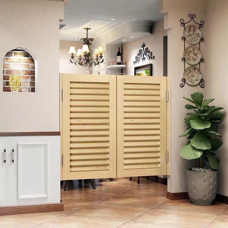 Hggdsac Wooden Saloon Swinging Doors, Style D, 85 x 70 cm