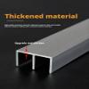 2.5 cm-Wide Double Sliding Rail for Glass Sliding Doors, 79 in view 3