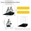 Dustproof Acrylic Display Case with Matte Black Base, 60 x 60 x 55 cm view 4